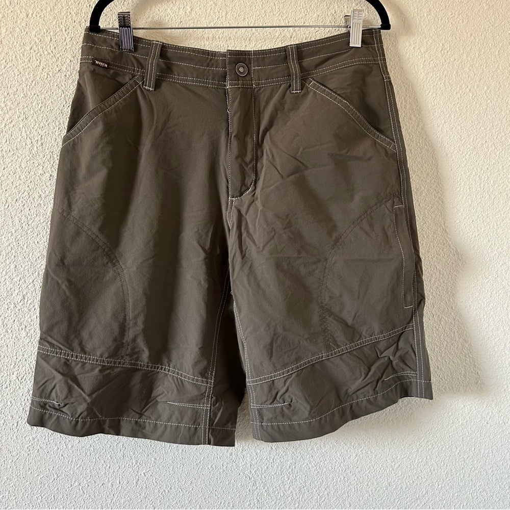 KUHL Men’s Nylon Shorts Sz 34 Gray Gorp Core Granola Outdoors Hike Camp Active